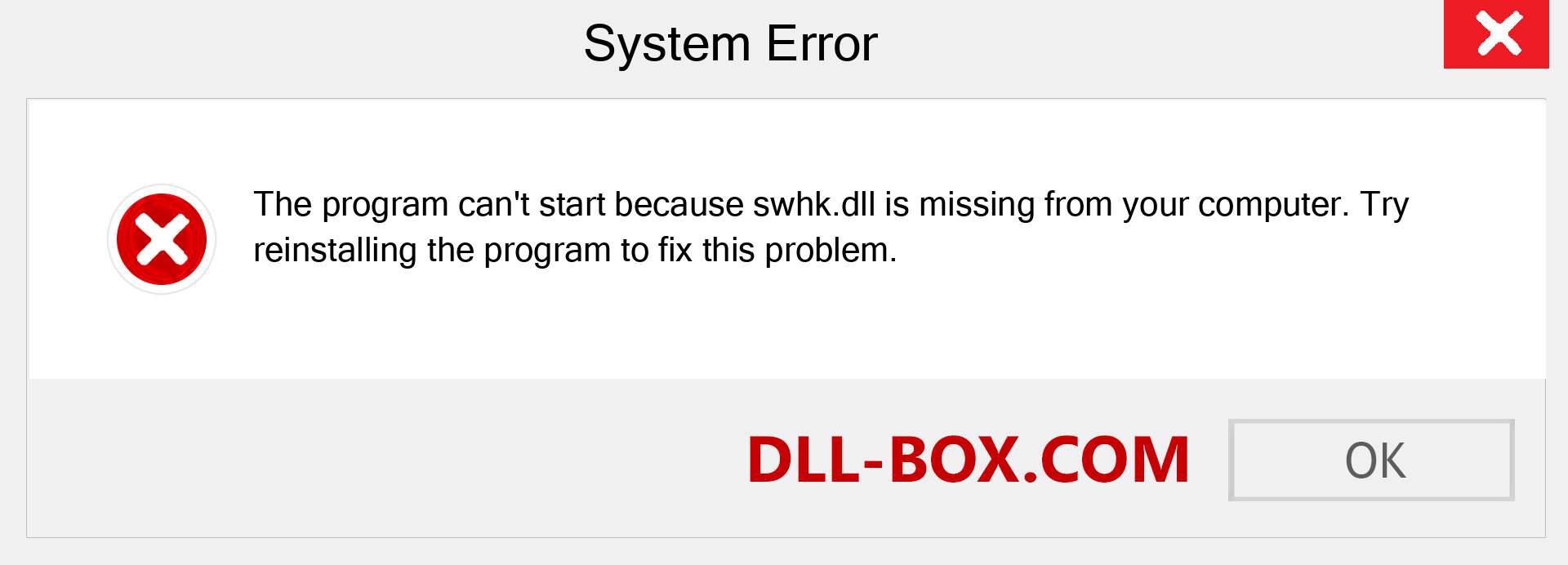  swhk.dll file is missing?. Download for Windows 7, 8, 10 - Fix  swhk dll Missing Error on Windows, photos, images